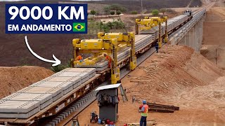 Maiores Ferrovias em Construção no Brasil [upl. by Anilrac217]