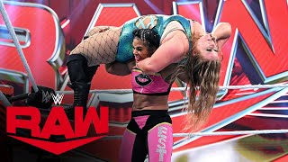 Bianca Belair vs Doudrop Raw Feb 21 2022 [upl. by Craggy]