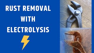 ELCTROLYSIS RUST REMOVAL  IT WORKS [upl. by Yetti351]