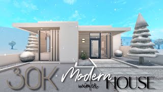 BLOXBURG 30K MODERN WINTER HOUSE  NOGAMEPASS [upl. by Heinrike]