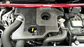 Nissan Juke DIGT with induction kit and strut brace [upl. by Nihsfa]