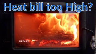 How we heat our house in Minnesota with a Drolet HT 2500 wood stove [upl. by Tevlev]