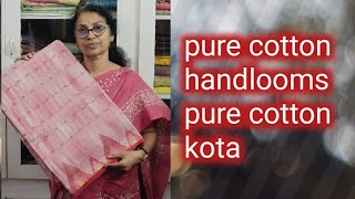 pure cotton kotasand regular wear cottons handloomssuseela fashion point [upl. by Niatsirt789]