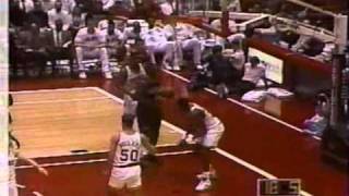 02221994 Rockets vs Nuggets  Hakeem vs Mutombo [upl. by Ettennor]