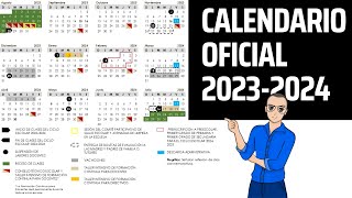 OFICIAL 📆 Calendario escolar 20232024 [upl. by Sibley370]