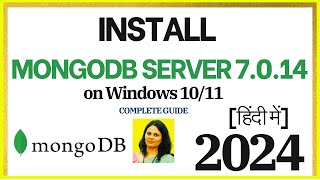 How to install MongoDB 7014 on Windows 1011 2024Install MongoDB amp Mongo Shell MongoDB Compass [upl. by Ardeahp612]