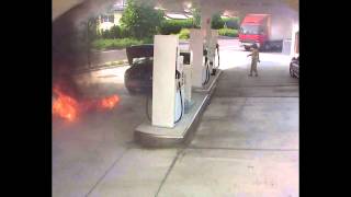 Brand Tankstelle Schengen  Feuerwehr Schengen [upl. by Llerdnod]