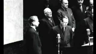 Dag Hammarskjöld sworn in as UN SecretaryGeneral 1953 [upl. by Teena568]