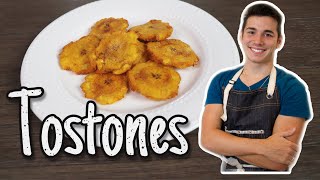 Como hacer Tostones de Plátano Verde Gio en la Cocina [upl. by Idaline]