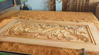 Artistic Door Skilled Wood Workers Modern Masterpiece Wooden Door Project Making door [upl. by Noskcire]