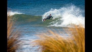 Barrel hunting with James Carew 13th beach Torquay  Duotone [upl. by Sined]