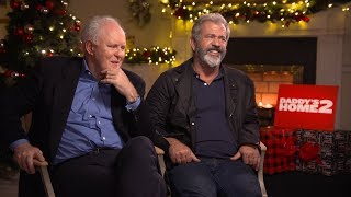 John Lithgow and Mel Gibson on joining the cast of Daddys Home 2 [upl. by Raybin]