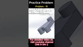 SolidWorks Beginner Practice Problem  15 [upl. by Esirahs923]