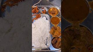 250 Rupees Unlimited Rice Non Veg Curries Thali  Chepala Pulusu  Chicken Fry Piece Biryani shorts [upl. by Ardnekahs]