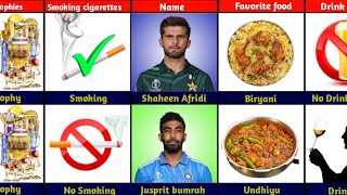 Comparison Shaheen Afridi Vs Jusprit bumrah Real life Comparison  knock cricket compare [upl. by Arodoeht]