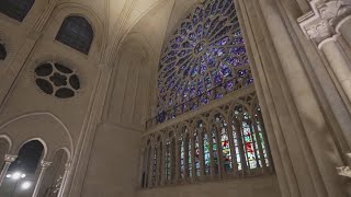 Notre Dame Cathedral holds its first Mass since devastating fire in 2019 [upl. by Gnaw]