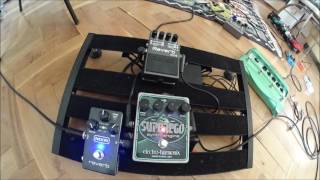 Ambient Guitar Drones  EHX Superego MXR M300 amp Boss RV6 Reverb pedals [upl. by Akanke]