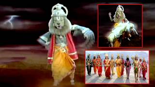 నరసింహా స్వామి ఉగ్రరూపం  Ugra Narasimha  Trinetram Movie Climax Scene [upl. by Eberly877]