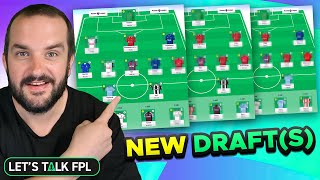 MY NEW FPL DRAFTS FOR GAMEWEEK 1  Fantasy Premier League Tips 202425 [upl. by Dulcinea]