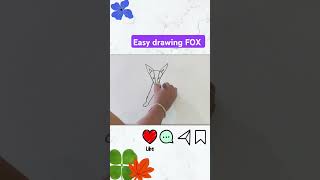 Fox drawing with numbersfox drawing for kidsfox drawing colourfox drawing simpledrawingartyt [upl. by Liddle]