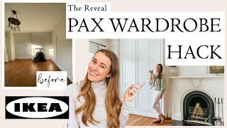 IKEA PAX WARDROBE BUILTIN HACK THE REVEAL EMMA COURTNEY [upl. by Dich598]