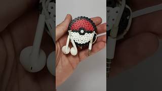 Organizador de cables pokeball con Hama beads perler beads pixel art manualidades Pokémon [upl. by Schoening647]