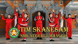 Senam Nangun Sat Kerthi Loka Bali  TIM SKANESAM  SMKN 1 MANGGIS [upl. by Chamkis318]