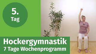 Hockergymnastik  Wochenprogramm Tag 5 [upl. by Yart]