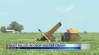 Pilot killed in Ark crop duster crash Sheriff says [upl. by Schapira]