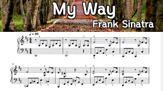 My Way  Piano Sheet Music  Frank Sinatra  by Sangheart Play [upl. by Alecram]