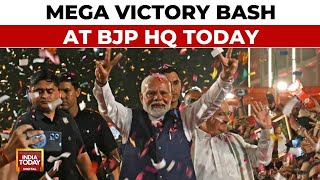 BJPs HatTrick Victory In Haryana PM Modi To Celebrate At Headquarters  Haryana Election Results [upl. by Beaulieu670]