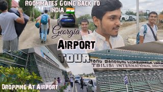 Airport Vlog Tbilisi international Airport Georgia 🇬🇪 Roommates Going Back to India🇮🇳 mbbsabroad [upl. by Clem474]