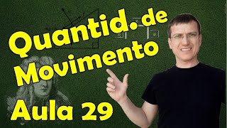 CONSERVAÇÃO DA QUANTIDADE DE MOVIMENTO I  DINÂMICA AULA 29  Prof Marcelo Boaro [upl. by Seerdi]