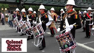 Colonel Bogey quotThe River Kwai Marchquot  HM Royal Marine Band  See Description for music [upl. by Icyak]