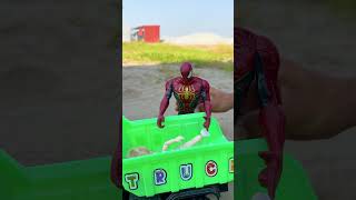 GTA V BABY SAVING MOM FROM DAD MARVEL TOY [upl. by Ardnossak161]