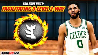 NEW 68quot JAYSON TATUM FACILITATING 3LEVEL 2WAY PG BUILD ON NBA 2K22 NEXT GEN [upl. by Dnalyag]