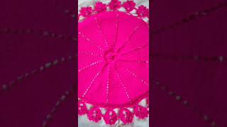 Round crochet tablematplacemat thalposh shortvideo [upl. by Flip]