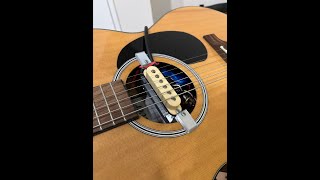 Demo and explanation of acousticelectric guitar conversion kit [upl. by Imuya161]