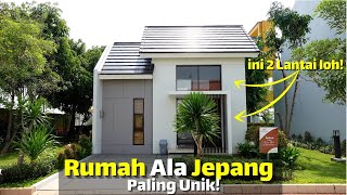 Desain Rumah Ala Jepang Dari Luar 1 Lantai Ternyata Dalemnya 2 Lantai Summarecon Emerald Karawang [upl. by Rodnas]