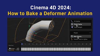 Cinema 4D How to Bake a Deformer Animation [upl. by Harbert]