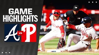 Braves vs Phillies Game Highlights 32924  MLB Highlights [upl. by Shurwood]