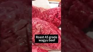 Experience the taste of A5grade wagyu beef in Japanese barbecue Japanesebarbecuewagyu beefA5 [upl. by Enaujed]