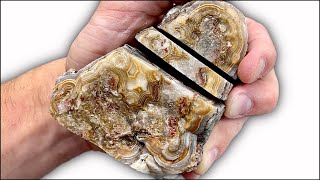 Whats Inside Mexican Agates Cutting Agates Open [upl. by Now]