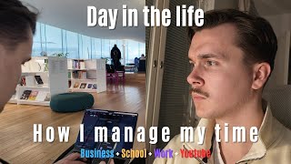 How I manage my Business YouTube School amp 9 to 5  day in the life of a software engineer vlog [upl. by Dukie833]