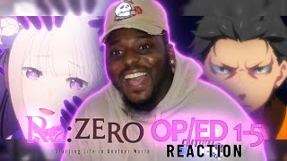 First Time REACTING to ALL quotReZERO Openings amp Endings 15quot  ReZero All Openings Reaction [upl. by Eleni587]