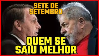 desfile de 7 de setembro na paulista e em Brasília presidente lula e Bolsonaro discursaram na data [upl. by Llerryt794]