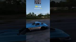 Airstrip Jump Stock vs Tuned Engine Sound 1967 Chevrolet Corvette Stingray 427 fh5 short [upl. by Ahsha]