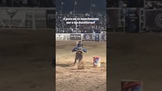 Que emoción ver a las barrileras en el rodeo vaqueras cowgirl [upl. by Nagey]