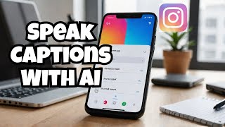 I Create Captions with My Voice Using AI EASILY in Instagram [upl. by Amsirac]