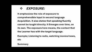 Input interaction and Second Language Acquisition complete topic notes [upl. by Yzeerb]